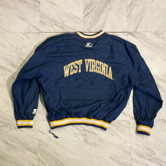 NCAA Jackets & Coats Vintage West Virginia Starter Windbreaker
